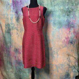 ⚜️ Ann Taylor Elegant Silk Polka Dot Dress